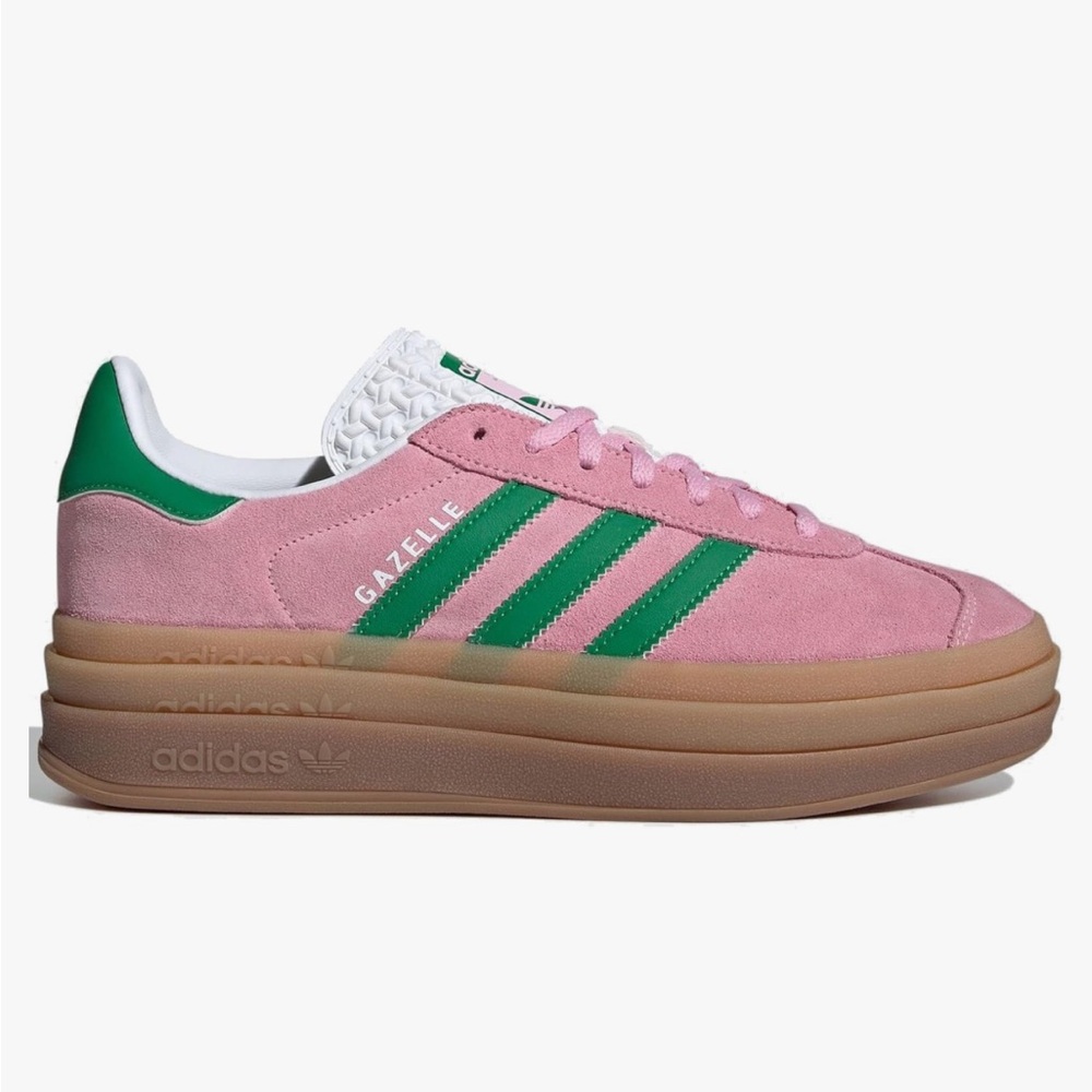 New” Adidas Pink and Green Platform Sneakers  💖